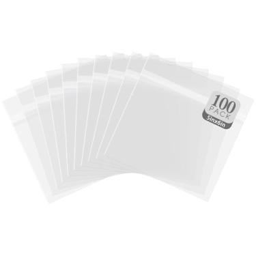 Imagem de Golden State Art Pacote Com 100 Capas De Armazenamento Transparentes 6 1/8 X 5, Sacos Celofane Resseláveis Sem Ácido Para Uma Caixa Cd Padrão 10,4 Mm