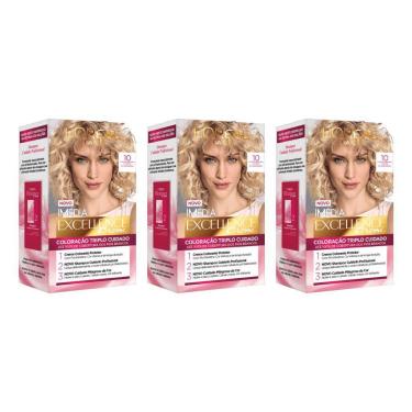 Imagem de Coloraçao Imedia 10 Louro Clarissimo - Kit Com 3Un