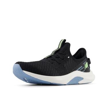 Imagem de New Balance Tênis feminino DynaSoft Nergize Sport V2 Cross Trainer, Preto/Água parada/menta flash, 6 Wide