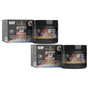Imagem de Kit 2 Super Gel Massageador 30 Ervas Pote 250G - Mary Life