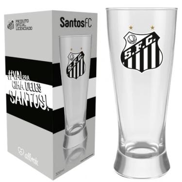 Imagem de Copo Lager Santos Licenciado Chopes Cervejas Vidro 300ml Nadir