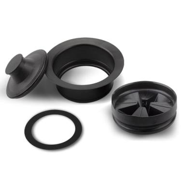 Imagem de Kit de peças de substituição de pia de cozinha de 4 peças para tampa de pia de cozinha Insinkerator, protetor de respingos de lixo, flange e vedação de pia de borracha para aberturas de pia padrão de