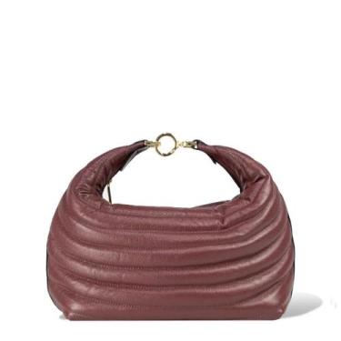 Imagem de Bolsa Couro Mão E Transversal Matelasse Vinho - Le Postiche