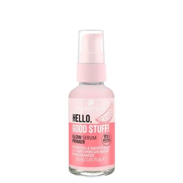 Imagem de essence | Hello, Good Stuff! Glow Serum Primer | Hydrating, Lightweight Make Up Base for All Skin Types | With Niacinamide & Watermelon Extract | Vegan & Cruelty Free | Made Without Gluten, Parabens, Alcohol, & Microplastic Particles