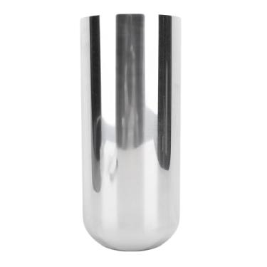 Imagem de Ymiko Vaso De Metal Vaso De Flor De Aço Inoxidável Elegante Design Moderno Home Decor Escritório Wedding Anniversary Centerpiece 304 Aço Inoxidável Prata 9,1x3,9 Polegadas