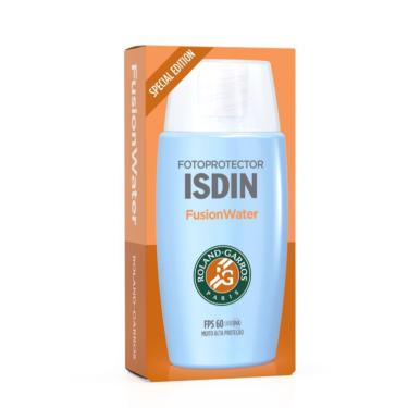 Imagem de Protetor Solar Facial Isdin Fotoprotector Fusion Water 5 Stars Sem Cor FPS60 - Edição Especial Roland Garros - 50ml
