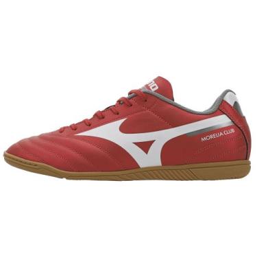 Imagem de Chuteira Futsal Mizuno Morelia Club IN Masculina, Vermelho, 40