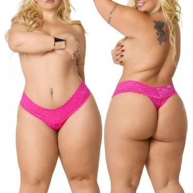 Imagem de Calcinha Tanga - Em 11 Cores e 3 Tam. Plus Size  Sensualle, Pink, Plus