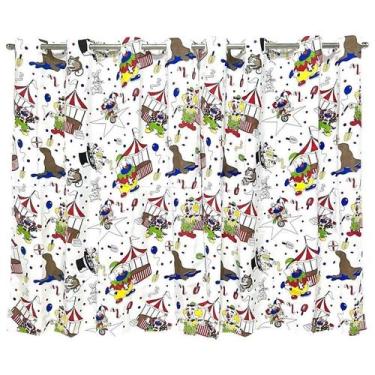 Imagem de Cortina Infantil 2,00 X 1,60 Quarto Brinquedoteca Menino - Ametista De