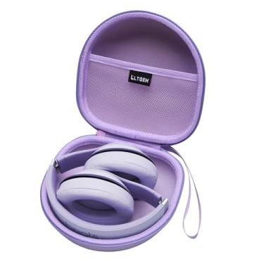 Imagem de LTGEM Capa de fone de ouvido compatível com fones de ouvido BERIBES/TOZO/KVIDIO/Beats/Soundcore Anker/JBL com cancelamento de ruído, roxo + borda roxa
