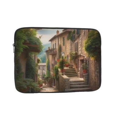 Imagem de Capa Toscana Itália para laptop de 17 polegadas bolsa de transporte para computador à prova de choque capa protetora para notebook bolsa portátil para laptop bolsa à prova d'água para homens e