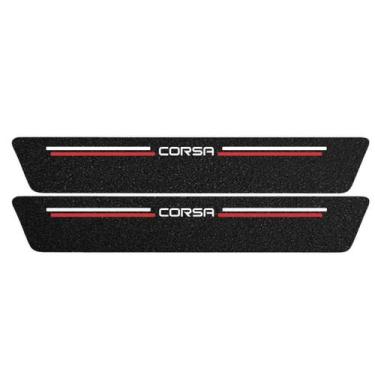 Imagem de Kit Soleira Protetora Porta Premium Red PVC Corsa 2 portas - Jhow Ades