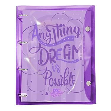 Imagem de Caderno Argolado Cristal Lilás Breeze Universitário Com 192 Folhas - 4045