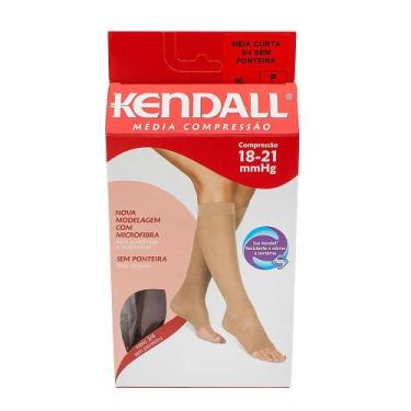 Imagem de Meia Panturrilha (3/4) Kendall Feminina Média Compressão (18-21mmHg) P