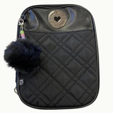 Imagem de Estojo box escolar kika póliester feminino - Estojo Box Kika, Preto