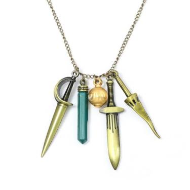 Imagem de AVGUE Colar para fantasia de cosplay Bela Dimitrescu acessório mercadoria dia das bruxas festa de vampiro presente