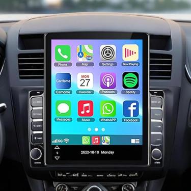 Imagem de Rádio automotivo para Honda Ridgeline 2006-2014 sem fio Carplay e Android Auto, tela sensível ao toque IPS de 9,7 polegadas para Honda Ridgeline Car Stereo Bluetooth FM in Dash GPS WiFi Câmera reserva