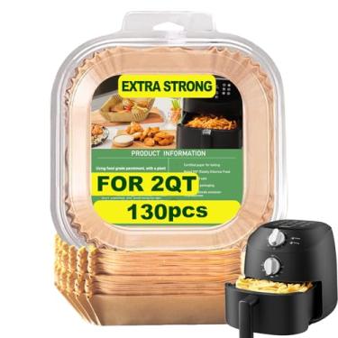 Imagem de Forros de fritadeira de ar pequenos para fritadeira a ar compacta 2.1 COMFEE, forros de fritadeira a ar de 2 litros para fritadeira instantânea Vortex Mini, forros de papel para fritadeira a ar