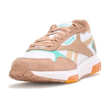 Imagem de Reebok Tênis unissex Glide DMX para adultos, Branco/Terra/Ai Aqua, 12 Women/10.5 Men