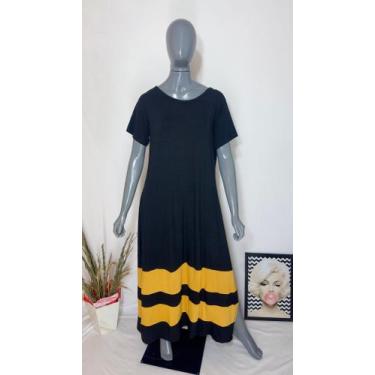 Imagem de Vestido Faixa Com Bolso e Fenda Lateral Moda Femenina - modanascimento