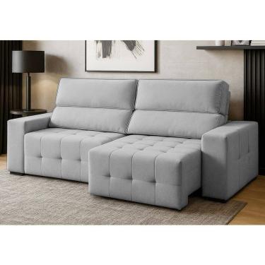 Imagem de Sofá 3 Lugares Retrátil Reclinável 210cm Veludo Village Ferguile