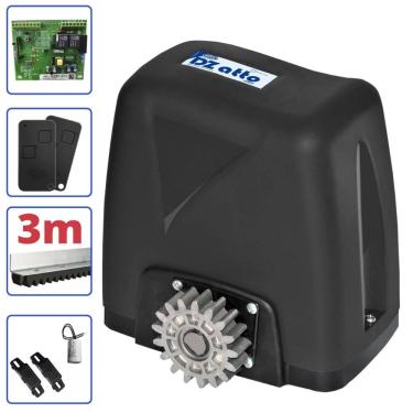 Imagem de Motor para Portão Eletrônico Deslizante até 350kg Dz Atto 36 Turbo 1/5 hp Rossi 3 Metros Cremalheira