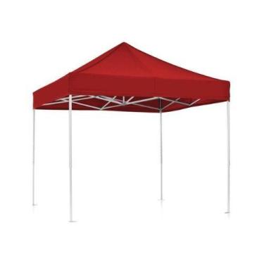 Imagem de TENDA PIRAMIDAL 6X8 com ferro galvanizado. - GOIANIA TENDAS , Vermelho