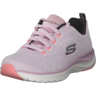 Imagem de Skechers Women's Ultra Groove Lace Up Sneaker Pnk/Blk 10 Medium US