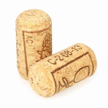 Imagem de Sonew 50pcs/conjunto de Rolhas de Vinho Direto, Rolhas de Garrafa de Vinho 40 * 21mm Oak Wine Bottle Stopper Rolhas de Substituição para Garrafas de Bebidas Alcoólicas (100pcs)