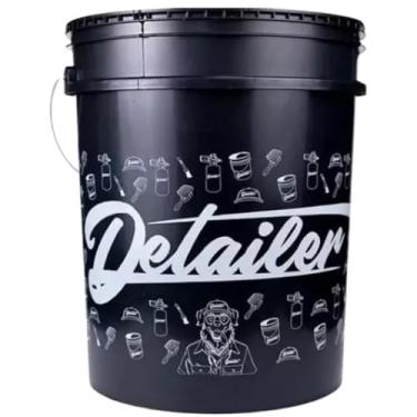 Imagem de Balde Lavagem Automotiva Limpeza Geral Preto Detailer 19l