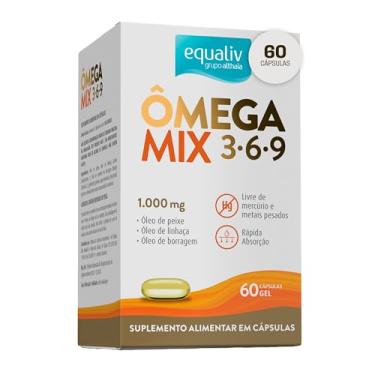Imagem de Equaliv Ômega Mix com Ômegas 3, 6 e 9-60 Cápsulas Gel