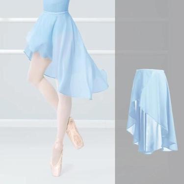Imagem de Saia De Balé Ajustável De Chiffon Preto Para Mulheres E Adolescentes, 