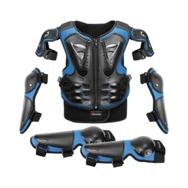 Imagem de Colete De Proteção Para Motocicleta Infantil, Jaqueta De Proteção Para