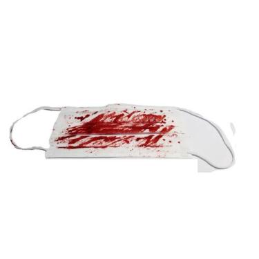 Imagem de Kit 2 Máscaras Tnt Branco Manchada De Sangue Falso Halloween - Lynx Pr