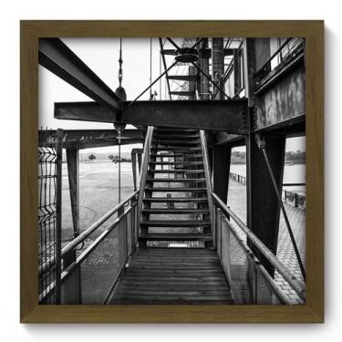 Imagem de Quadro Decorativo - Escada - 33cm x 33cm - 019qdum - Allodi