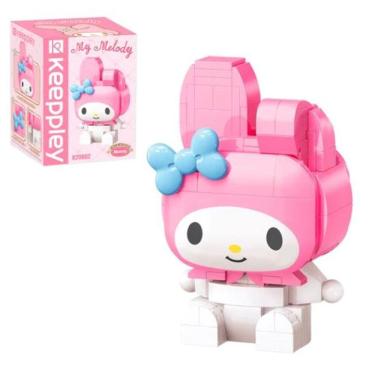 Imagem de Bloco de Montar Keepplay Personagem My Melody Hello Kitty e Amigos