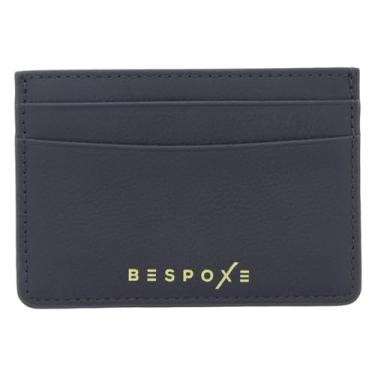 Imagem de Carteira masculina fina com porta-cartões - Carteira minimalista de couro com bloqueio de RFID - comporta cartões de crédito, dinheiro, identidade, cartões de visita - marrom nogueira