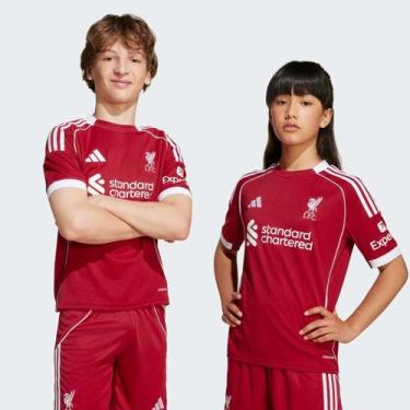 Imagem de Camisa Adidas Liverpool Home 2026 Juvenil, 14 ANOS