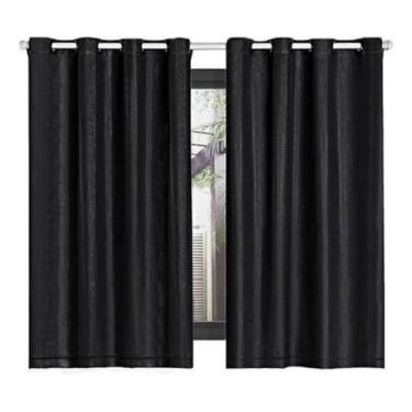 Imagem de Cortina Blackout Corta Luz Tecido PVC Grosso Janela Sala Quarto Cozinh