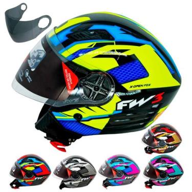 Imagem de Capacete Aberto Fw3 X Open Up Fox Várias Cores Tamanhos 56 58 60 Visei