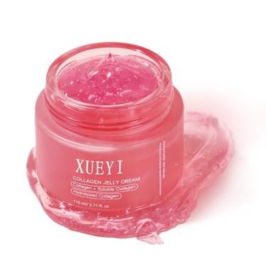 Imagem de TINYLENS Creme de gelatina de colágeno – Gel firmador de colágeno para rosto, hidratante e hidratante com niacinamida e água de rosas, 50 ml