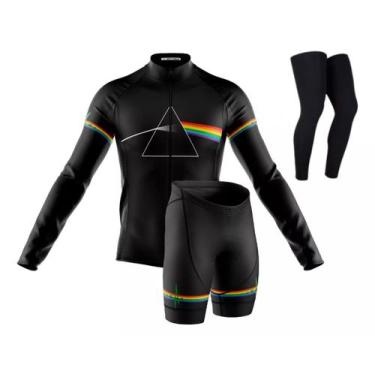Imagem de Conjunto Pink Floyd Camisa Manga Longa Bermuda Gel Pernito Silicone Mt