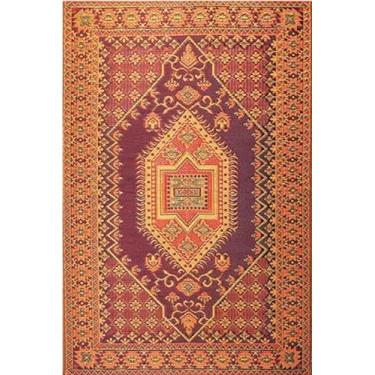 Imagem de Mad Mats Tapete turco enferrujado ao ar livre, 20 x 25 – reversível, plástico reciclado, resistente a UV