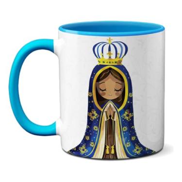 Imagem de Caneca Nossa Senhora Aparecida Oração Dai-nos A Benção Mãe (Azul)