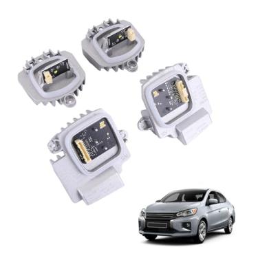 Imagem de 4 peças de LED amarelo Angel Eyes DRL módulo de luz de corrida diurna reator para G80 M3 G82 G83 M4 2021-2024 unidade de controle do módulo de farol DRL substitui 63119851047 63119851048 63119851051