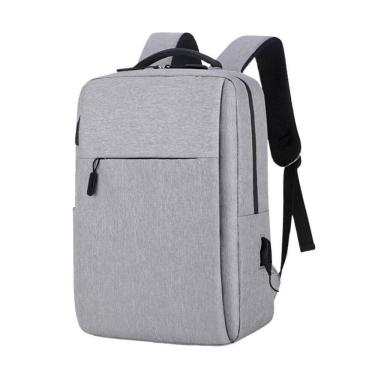 Imagem de Mochila Notebook Slim Reforçada Usb Fone Premium Cinza