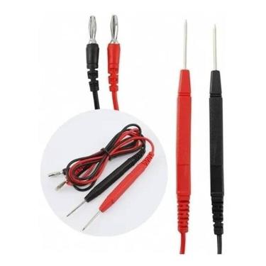 Imagem de 2X Cabo Multímetro Ponteira De Teste Ponta De Prova 90 Cm