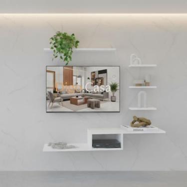 Imagem de Rack Suspenso Nicho Prateleira para tv Sala Quarto - Digo.Casa