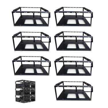 Imagem de Capa de computador faça você mesmo, estrutura de PC, chassi de mesa, suporte empilhável, banco de teste ao ar livre, serve para placa-mãe ATX ITX MacroATX E-ATX X79 X99 (pacote com 7)