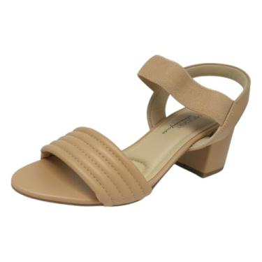 Imagem de Sandália Feminina Salto Bloco Médio Ultra Conforto Modare